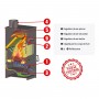 Soba pe lemne, Prity KOP D, metalica, 2,7 kg/h, 391 x 386 x 753